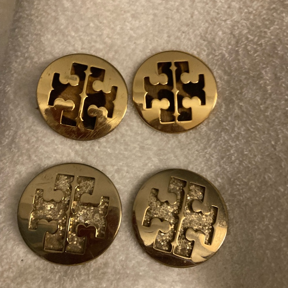 Tory Burch 4 gold metal meddalions